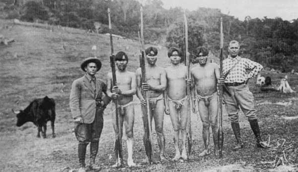 Índios e visitantes alemães em Santa Catarina